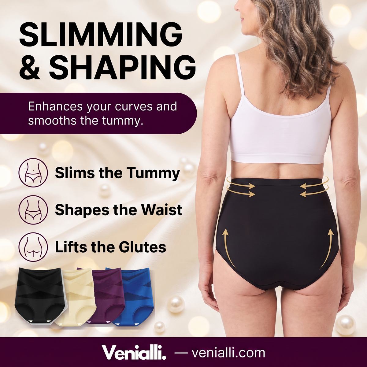 CrossBand™ Shaping Slip — High-Waisted Seamless Tummy Control