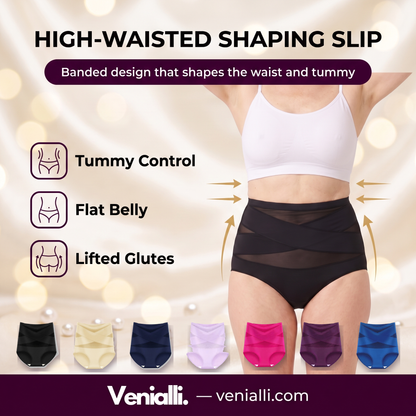 CrossBand™ Shaping Slip — High-Waisted Seamless Tummy Control